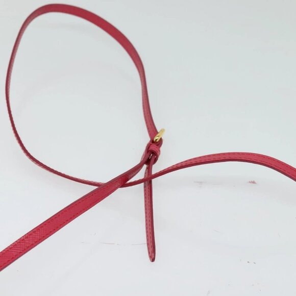 PRADA Shoulder Bag Nylon Pink Gold Auth 131736 - Picture 8 of 16